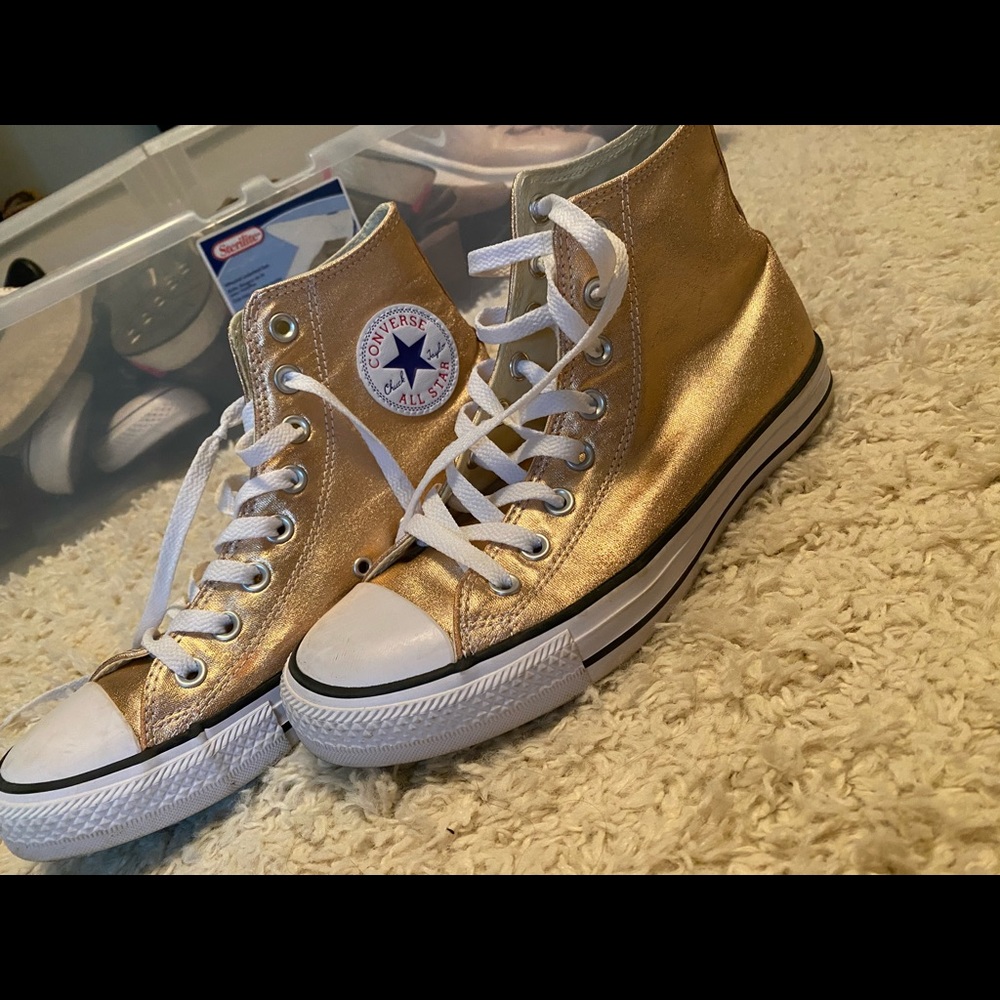Rose Gold Hightop Converse